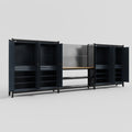 M222 Modular Work Bench - H2100mm x W5640mm | MDF WBT | Dark Grey
