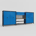 M222 Modular Work Bench - H2100mm x W5640mm | MDF WBT | Blue