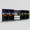 M222 Modular Work Bench - H2100mm x W5640mm | MDF WBT | Dark Grey