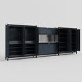 M222 Modular Work Bench - H2100mm x W5640mm | Stainless WBT | Dark Grey