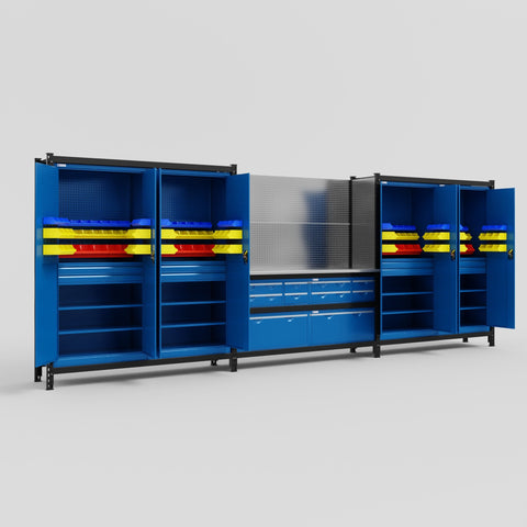 M222-2 Modular Work Bench - H2100mm x W5640mm