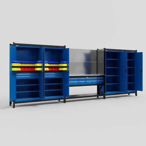 M222-2 Modular Work Bench - H2100mm x W5640mm