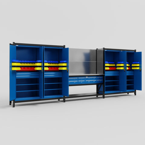 M222-2 Modular Work Bench - H2100mm x W5640mm