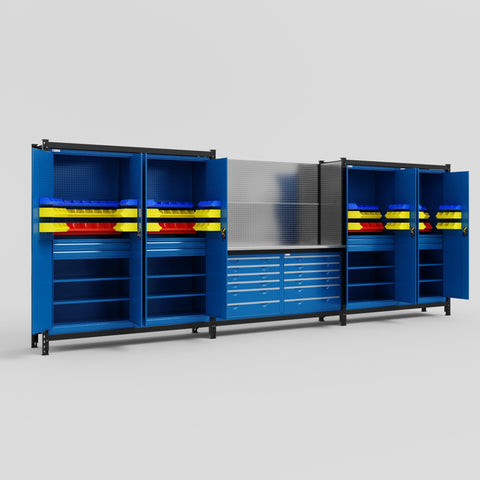 M222-2 Modular Work Bench - H2100mm x W5640mm