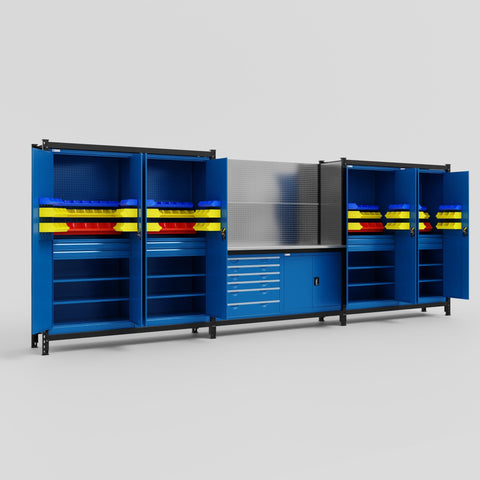 M222-2 Modular Work Bench - H2100mm x W5640mm