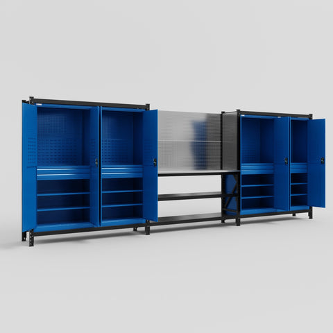 M222-2 Modular Work Bench - H2100mm x W5640mm