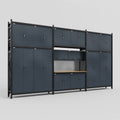 M222 Modular Work Bench - H3100mm x W5640mm | MDF WBT | Dark Grey
