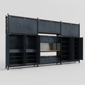 M222 Modular Work Bench - H3100mm x W5640mm | MDF WBT | Dark Grey