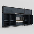 M222 Modular Work Bench - H3100mm x W5640mm | MDF WBT | Dark Grey