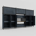 M222 Modular Work Bench - H3100mm x W5640mm | MDF WBT | Dark Grey