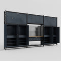 M222 Modular Work Bench - H3100mm x W5640mm | MDF WBT | Dark Grey