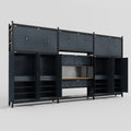 M222 Modular Work Bench - H3100mm x W5640mm | MDF WBT | Dark Grey