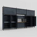M222 Modular Work Bench - H3100mm x W5640mm | MDF WBT | Dark Grey