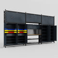 M222 Modular Work Bench - H3100mm x W5640mm | MDF WBT | Dark Grey