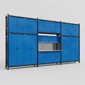 M222 Modular Work Bench - H3100mm x W5640mm