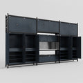 M222 Modular Work Bench - H3100mm x W5640mm | Stainless WBT | Dark Grey