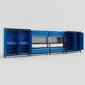 M2222 Modular Work Bench - H2100mm x W7500mm | Laminate WBT | Blue
