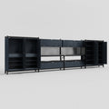 M2222 Modular Work Bench - H2100mm x W7500mm | Laminate WBT | Dark Grey