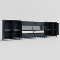 M2222 Modular Work Bench - H2100mm x W7500mm | Laminate WBT | Dark Grey