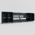 M2222 Modular Work Bench - H2100mm x W7500mm | Laminate WBT | Dark Grey