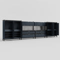 M2222 Modular Work Bench - H2100mm x W7500mm | Laminate WBT | Dark Grey