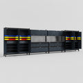 M2222 Modular Work Bench - H2100mm x W7500mm | Laminate WBT | Dark Grey