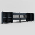 M2222 Modular Work Bench - H2100mm x W7500mm | Laminate WBT | Dark Grey