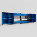 M2222 Modular Work Bench - H2100mm x W7500mm | MDF WBT | Blue