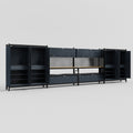 M2222 Modular Work Bench - H2100mm x W7500mm | MDF WBT | Dark Grey