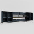 M2222 Modular Work Bench - H2100mm x W7500mm | MDF WBT | Dark Grey