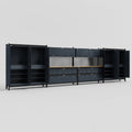 M2222 Modular Work Bench - H2100mm x W7500mm | MDF WBT | Dark Grey