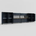 M2222 Modular Work Bench - H2100mm x W7500mm | MDF WBT | Dark Grey