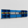 M2222 Modular Work Bench - H2100mm x W7500mm