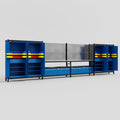 M2222 Modular Work Bench - H2100mm x W7500mm