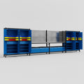 M2222 Modular Work Bench - H2100mm x W7500mm