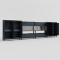 M2222 Modular Work Bench - H2100mm x W7500mm | Stainless WBT | Dark Grey