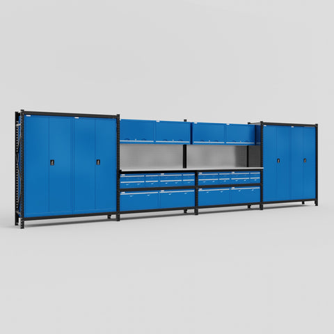 M2222 Modular Work Bench - H2100mm x W7500mm