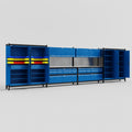 M2222 Modular Work Bench - H2100mm x W7500mm