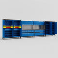 M2222 Modular Work Bench - H2100mm x W7500mm