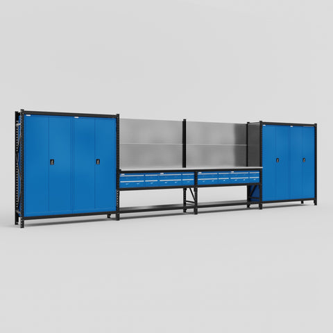 M2222 Modular Work Bench - H2100mm x W7500mm