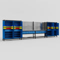 M2222 Modular Work Bench - H2100mm x W7500mm