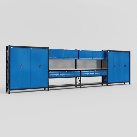 M2222 Modular Work Bench - H2100mm x W7500mm