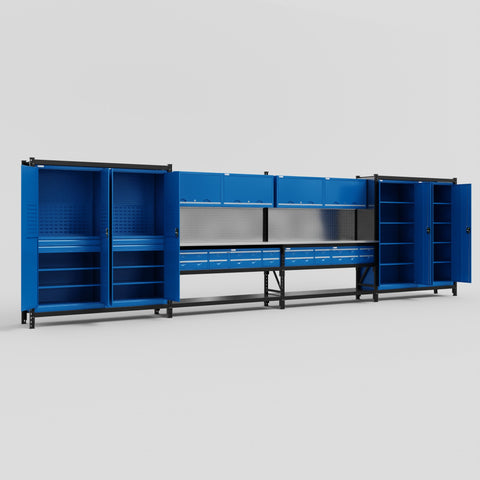 M2222 Modular Work Bench - H2100mm x W7500mm