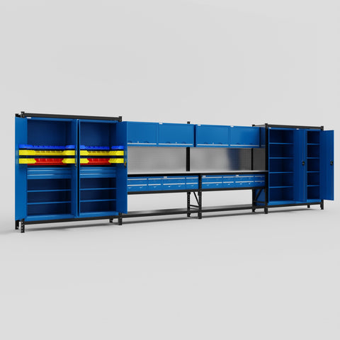 M2222 Modular Work Bench - H2100mm x W7500mm