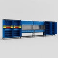 M2222 Modular Work Bench - H2100mm x W7500mm