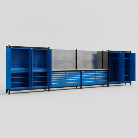 M2222 Modular Work Bench - H2100mm x W7500mm