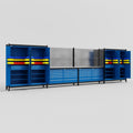 M2222 Modular Work Bench - H2100mm x W7500mm