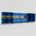 M2222 Modular Work Bench - H2100mm x W7500mm