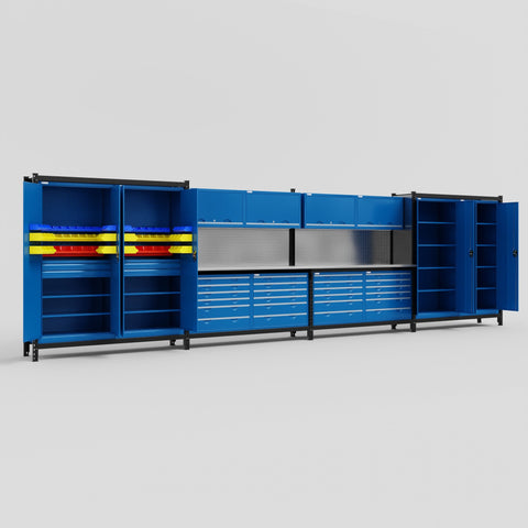 M2222 Modular Work Bench - H2100mm x W7500mm