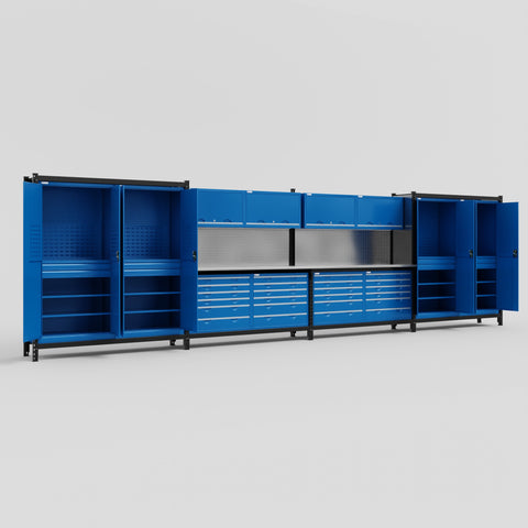 M2222 Modular Work Bench - H2100mm x W7500mm